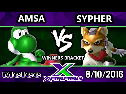S@X 162 - VGBC | Amsa (Yoshi) Vs. Sypher (Fox) SSBM Tournament - Smash Melee