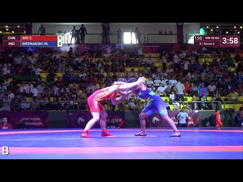Round 2 WW - 53 kg: Z. SHI (CHN) v. M. MEENAKSHI (IND)