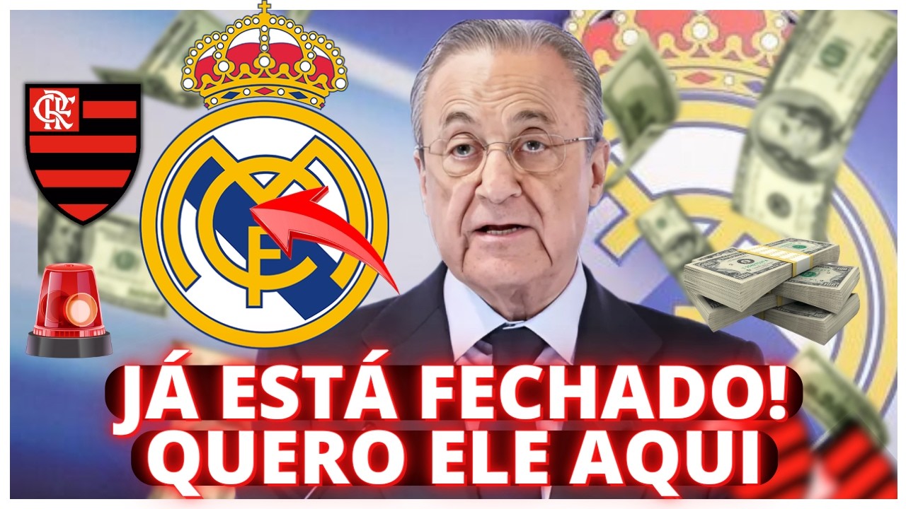 EXCLUSIVO! É MUITO DINHEIRO! REAL MADRID DECIDE CONTRATAR O MEIO CAMPISTA! NOTÍCIAS DO FLAMENGO HOJE
