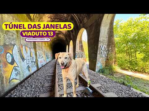 😱 ESCURO DEMAIS | Túnel das Janelas | VIADUTO 13 | Cascata das Janelas | Vespasiano Correa
