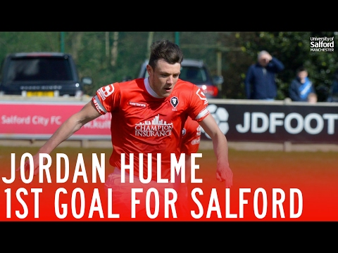 Jordan Hulme's first goal for Salford