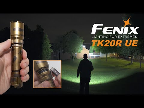 FENIX TK20R UE - DESERT CAMO TACTICAL FLASHLIGHT - 2800 lumens, 465m & Patented FlexiSensa Control