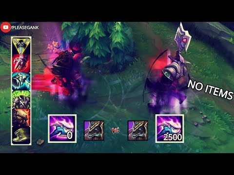 2500 STACK NO ITEMS vs 0 STACK FULL BUILD NASUS FIGHT! & 18 LEVEL | 1V1- League of Legends