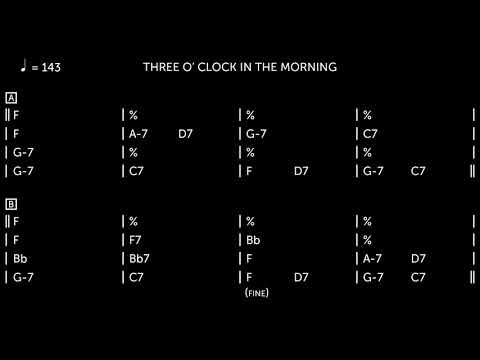 Three O' Clock In The Morning - Backing track - 143 bpm