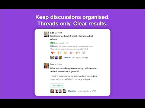 How to use Smithy | An app for Slack to keep discussions organised