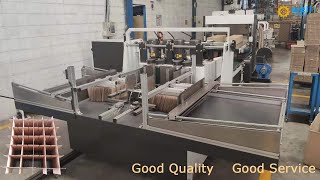 Full automatic carton partition assembler equipment youtube video
