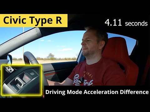 Honda Civic Type R Driving Modes. What's the Acceleration Difference?