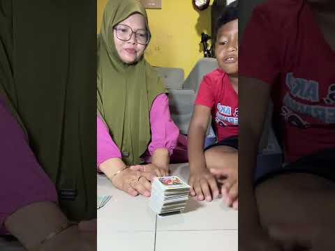 MAMAH AZZAM TEPUK SETUMPUK #tepukkartu #kartutepuk #kartumainan #trendingshorts