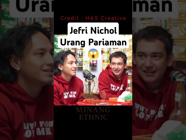 Ternyata Jefri Nicol Orang Pariaman