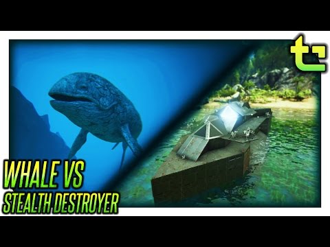 Ark Advanced Raft || Leedsichthys vs Stealth Destroyer || TimmyCarbine