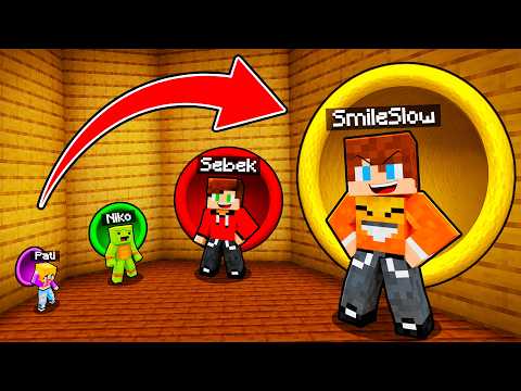 Zjeżdżalnia MAŁA vs DUŻA vs WIELKA vs GIGANTYCZNA w Minecraft! (Pati vs Niko vs Sebek vs SmileSlow)