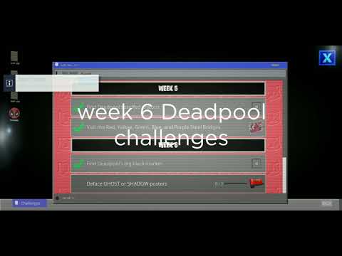 Find black marker, Deface posters. Week 6 Deadpool challenges