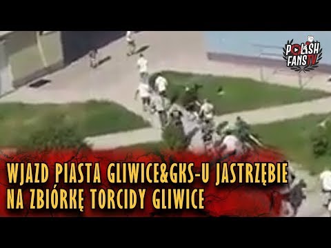 Wjazd Piasta Gliwice&GKS-u Jastrzębie na zbiórkę Torcidy Gliwice (20.05.2018 r.)