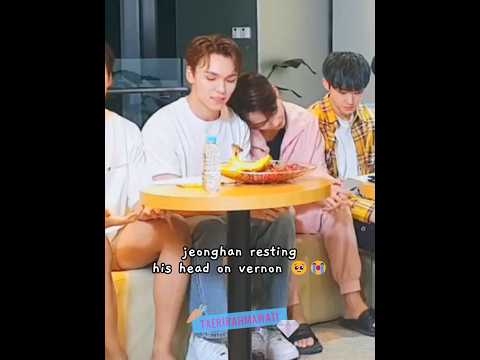 when jeonghan resting his head on vernon 🥹😭 #seventeen #jeonghan #vernon