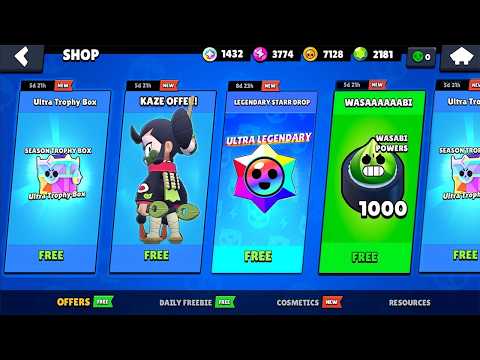 OMG😱 BEST LUCK🔥 ULTRA LEGENDARY GIFTS😱🎁 BRAWL STARS NEW UPDATE🔥