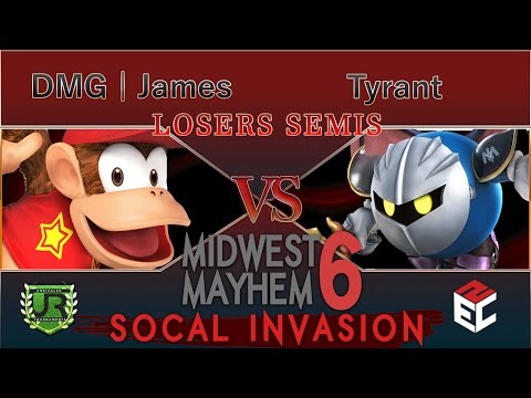 Midwest Mayhem 6 LOSERS SEMIS - DMG | James (Diddy Kong) vs Tyrant (Meta Knight)