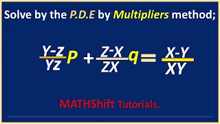 How to apply Multipliers method in solving Partial Differential Equations-Example 3