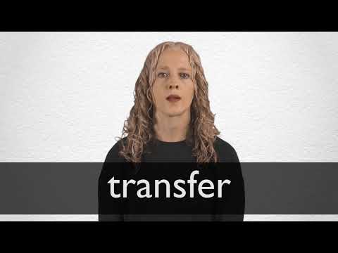 Part of a video titled How to pronounce TRANSFER in British English - YouTube