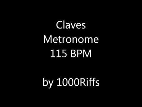 Claves Metronome 115 BPM - Beats Per Minute