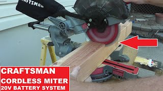 Craftsman Cordless V20 Miter Saw Testing | Are Cordless Miter Saws Strong Enough?