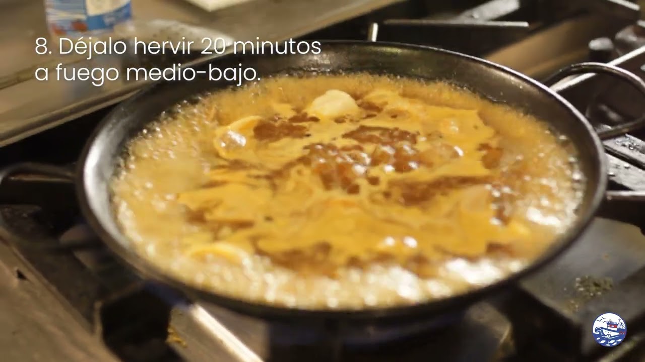 Receta de paella de marisco - Caldo Santa Pola