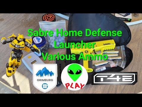Sabre 68 Home Defense Launcher Various Ammo Chrono Joules Grimburg Jul V3 Alien Play T4E QAB
