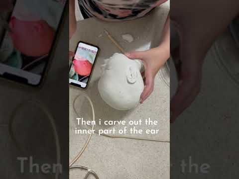 Sculpting a baby head part 12 EARS!