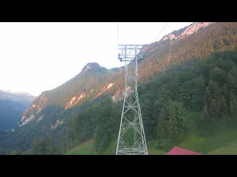 Luftseilbahn Morschach - Stoos Bergfahrt - cable car Switzerland Seilbahn Schweiz téléphérique