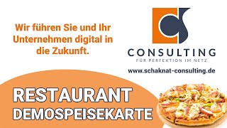So könnte Ihre Speisekarte aussehen.