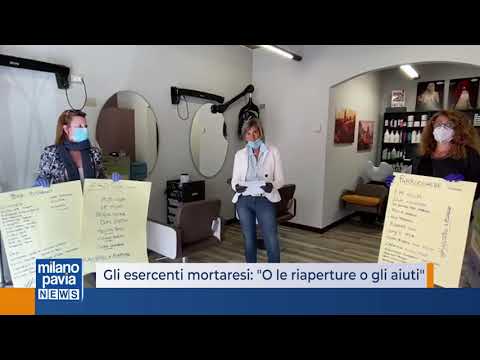 La protesta degli esercenti mortaresi: 'O le riaperture o gli aiuti'