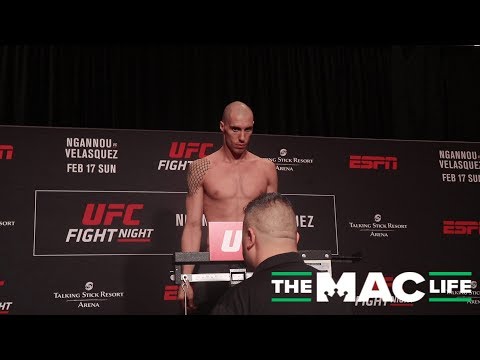 James Vick and Paul Felder weigh-in | UFC on ESPN 1 Official Weigh-Ins
