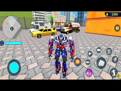 Optimus Prime Multiple Transformation Jet Robot Car Game 2020 #27 - Android Gameplay