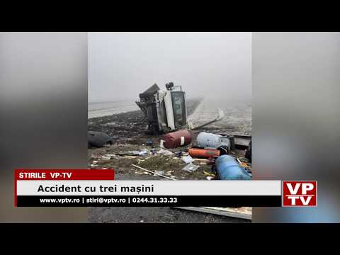 Accident cu trei mașini