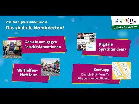 #DigitalMiteinander: Verkündung Preis für digitales Miteinander 2022 | Digitales Engagement