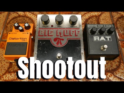 Boss DS-1 vs EHX Big Muff vs ProCo Rat