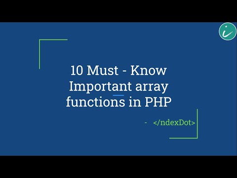 Php Array Functionspart5php Tamil