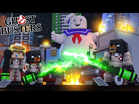 Donut - Minecraft GHOST BUSTERS - DONUT HELPS THE GHOST BUSTERS CATCH THE GIANT EVIL MARSHMALLOW MAN!!
