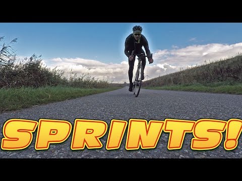 PEAK POWER SPRINT TRAINING ON THE BIKE! - Train with me! - #cycling Holland
