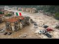 Flood Chaos In Italy Rivers Overflow Submerging Homes And Cars In Cosenza