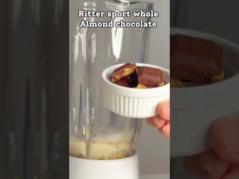 Ritter sport whole Almond chocolate milkshake #explorepage #foryou #viralshort #explore #quickrecipe