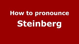 How to pronounce Steinberg