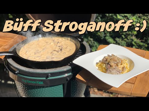Boeuf Stroganoff mit Büffelfleisch = Büff Stroganoff :)