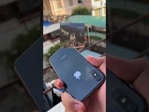 iPhone X的后盖就是一张完美壁纸cr@know #手机 #神图 #iPhoneX #苹果手机 #万万没想到