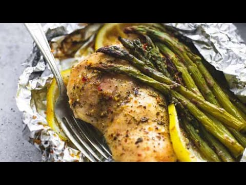 Lemon Chicken & Asparagus Foil Packs