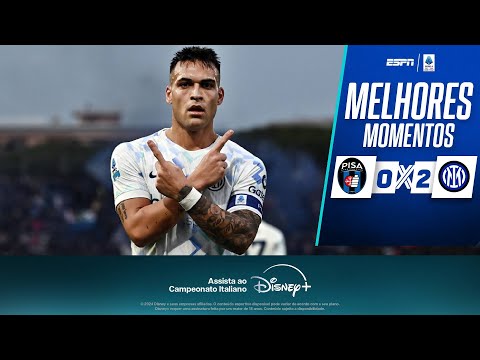 Gols e lances de Pisa x Internazionale