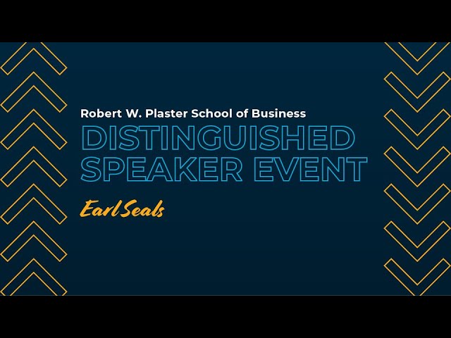 Thumbnail for video titled: Distinguished Speaker Event: Earl Seals