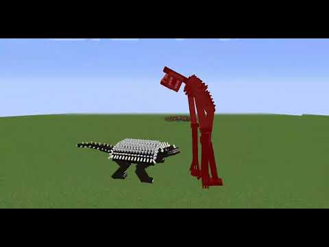 Siren Head Vs Gojicraft Monsters - Minecraft Mobs Battle