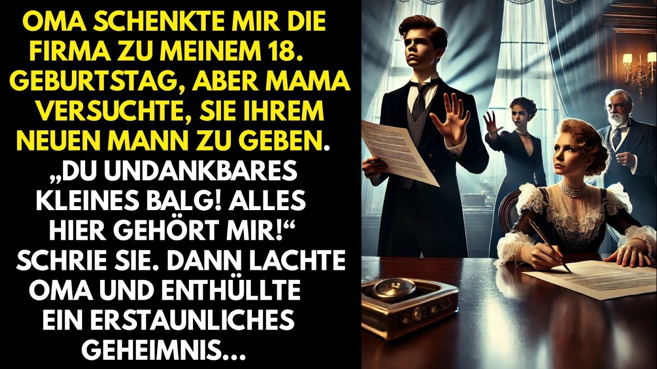 OMA SCHENKTE MIR DIE FIRMA. MAMA WOLLTE SIE IHREM MANN GEBEN, DOCH OMA HATTE NOCH EIN GEHEIMNIS...