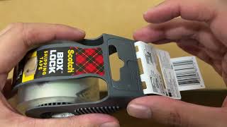 3M Scotch Box Lock Shipping Tape Unboxing