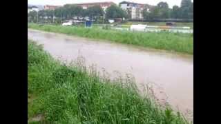 preview picture of video 'Hochwasser 3.Juni 2013 Elbe Dresden-Laubegast und Flutrinne Tolkewitz/Laubegast'